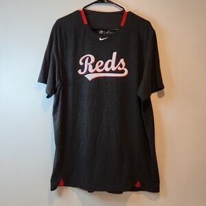 Nike Dri Fit Center Swoosh Cincinnati Reds Pajamas PJs Women's Sz XL EUC NICE!!